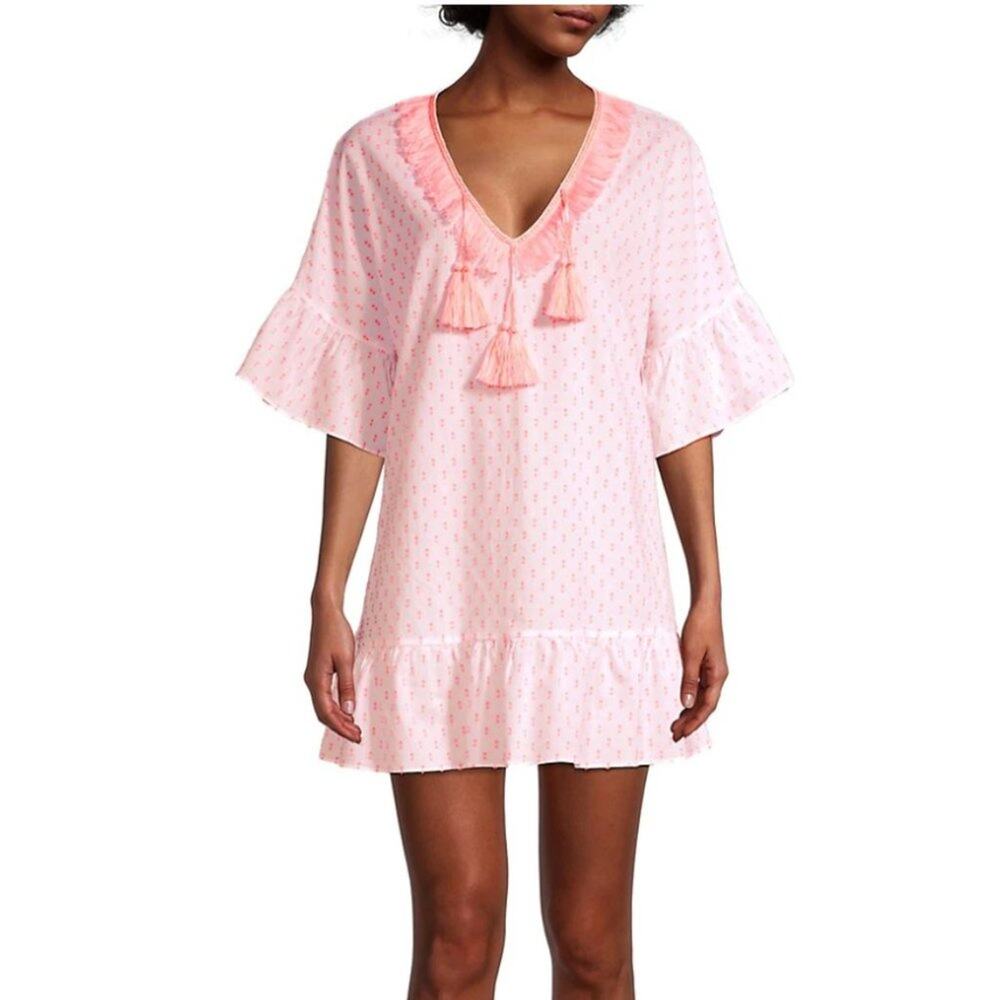 NWT Lilly Pulitzer Kipper Coverup in Tangelo Neon Clip S/M
